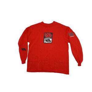 Tony Hawk Skateboarding Long Sleeve Graphic Shirt Boys Youth Medium Red